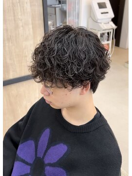 メンズギフト(men's GIFT) ツーブロック波巻きスパイラルパーマメンズマッシュウルフ