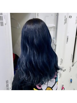 ブラウン(Brown) 色落ちまで可愛いネイビーブルー