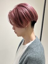 アビー(ABEY)&nbsp;センターパート/毛流れ/メンズハイトーン/ブリーチカラー