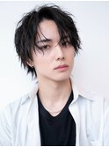ソフトツーブロック/刈り上げ/センターパート/ツイスト/ビジネス