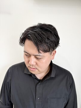 ヘアステーションフラット(HAIR STATION FLAT) 大人アップバングパーマ