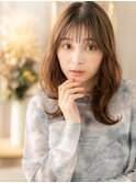 大人ガーリー小顔くびれカールレイヤーカットh3戸頭20代30代40代