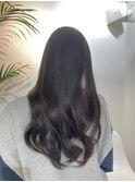透明感のある暗めカラー