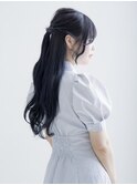 #ブルーブラック #髪質改善トリートメント #ブリーチなし