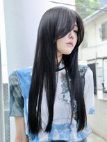 メゾンデエムスラッシュ センター北(Maison des M.SLASH)&nbsp;2wayバング/アッシュブラック/艶ストレート/小顔/センター北