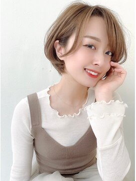 フレームプラス 天王寺あべの店(FRAME+) 【FRAME  天王寺あべの】ハンサムショート/前髪長めショート