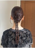 タイトなカチモリヘアセット