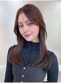暗髪×髪質改善で憧れのツヤ髪に♪ワンカールセミロング