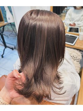 ユニ バイ マグ 長野店(Uni.by Mag) 美髪♪髪質改善カラー大人可愛い艶髪ベージュ