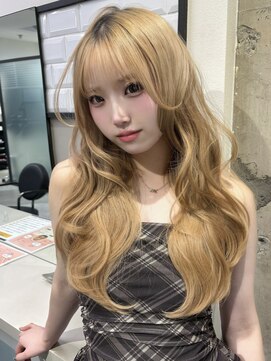 ボタン 熊本(VOTAN) 韓国ヘア/レイヤーカット/ブリーチ/ベージュ/透明感/ハイトーン