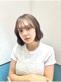 ラテグレージュ/レイヤーボブ/韓国巻き/結べるレイヤー/立川