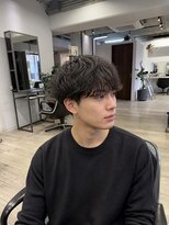 Men's LOOPA【メンズルーパ】三宮/元町/メンズパーマ/曲がる縮毛矯正/眉毛カット ニュアンスパーマ/マッシュ/短髪/黒髪/神戸/三宮