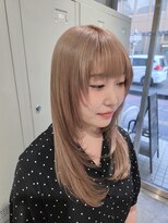 ベール(BALE)&nbsp;セミロングレイヤー×ミルクティーベージュ【尾野恭平】