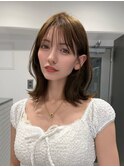 鎖骨ミディアム×オリーブベージュ
