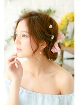 ヘアメイクサロンシャルメ(Hair Make Salon CHARMER)&nbsp;結婚式☆編み込みシニヨン♪へアセット