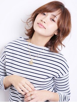 プリムワークス hair&nail Prime worksの写真/大人女性必見！ダメージレスなのに明るさと透明感のある発色に感動☆次回予約の割引もあり、お得に通える◎