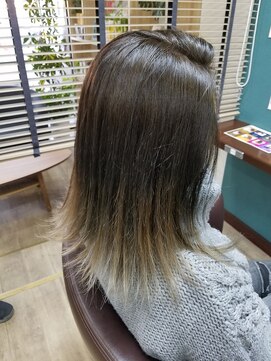 ヘアースタジオココルッチ(hair studio CoCo-Rucchi) グレー系グラデーション