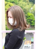 【カラーの履歴をうまく使って】オリーブハイライトカラー