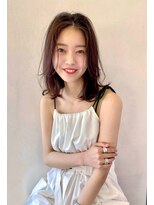 レイラバイアフロート 吉祥寺(Lila by afloat)&nbsp;夏ヘア×センターパートセミディ【アフロート吉祥寺 緒方】