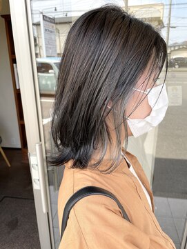 ニコ(hair room nico) モノトーン×シルバーグレー