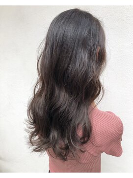 モルニ(MORNI) グレージュ_マロンベージュ Aラインボブ かきあげ