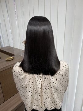 キュア 表参道(CURE) 黒髪/グレージュカラー/ココアベージュ/ヘルシーロング[表参道]