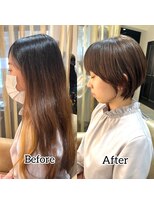 アフロートpd+ KOBE(AFLOATpd+)&nbsp;Before→After 丸みショート