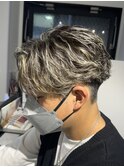 ニュアンスパーマシャドーパーマハイライトセンターパート