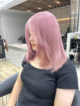 ロンドシエル 横浜(Lond ciel) 淡めピンク/ハイトーンカラー/ブリーチカラー