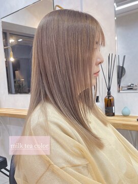 キビト(kibito) ダブルイルミナカラー　ミルクティーベージュ