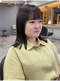 ワイドバング×まろやかブラウン