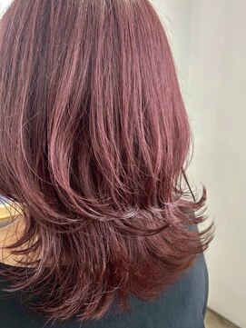 クロト(Clotho) ボルドーカラー/白髪ぼかしハイライトダブルカラーブリーチ