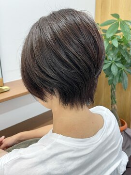 ランプ(Lamp) 白髪染め可 ボブショート ビフォアー＆アフター