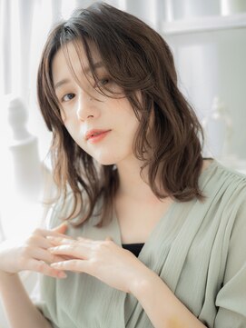 モッズヘア 越谷(mod's hair) かきあげ前髪バーガンディバタフライカットc7越谷20代30代40代