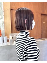 アペロ 柏(Apero) 切りっぱなしボブ/髪質改善/ストレート/柏/マロンベージュ/千葉