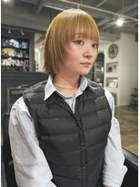 クイン(qin)&nbsp;ブリーチなし高明度カラー×ボブ