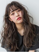 クラン 六甲道(Chlan)&nbsp;前髪可愛い♪ウェーブミディアム×透明感カラー