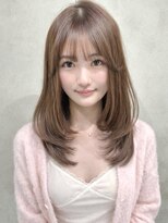 ナナローネス 渋谷(nana loness) レイヤーカット まろやかベージュ くびれヘア 韓国風スタイル
