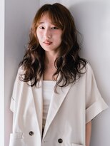 ヘアークラフト(Hair Craft)&nbsp;柔らかロングパーマ×レイヤーカット【岡山】ベージュカラー