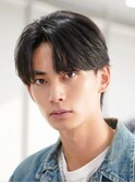 黒髪リクルートフェザーショートフェザーパーマ韓国マッシュ