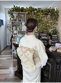 シニヨンでお宮参り
