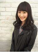 ダークベージュセミロング