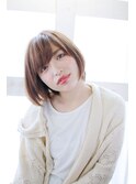 艶感ショートボブ/チョコレートブラウン/マットブラウン[横浜]
