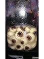 オーブ ヘアー ベル 中野店(AUBE HAIR bell) 去年のハロウィーンに目玉の白玉作りましたよ!
