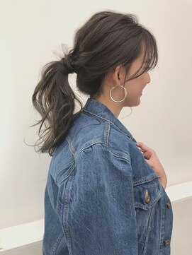テラバイアフロートシーグラスコテージ (terra by afloat SEAGLASS COTTAGE) こなれポニーテール 簡単アレンジ ヘアセット 二子玉川