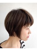 地毛風縮毛矯正×ショートボブ
