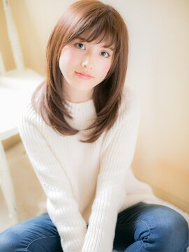 モッズ ヘア 福岡姪浜店(mod's hair) *mod's姪浜*…大人かわいい前下がりワンカール小顔セミディd