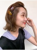 ボブ/アレンジ/ヘアピン/切りっぱなしボブ