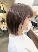 【Devellope.】 コーラルピンク　ボブスタイル　イルミナカラー