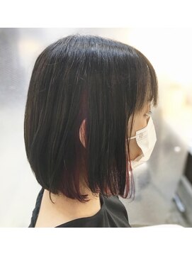 クレス 武蔵浦和店 マスクしてても血色がよく見えるローズインナーカラー♪